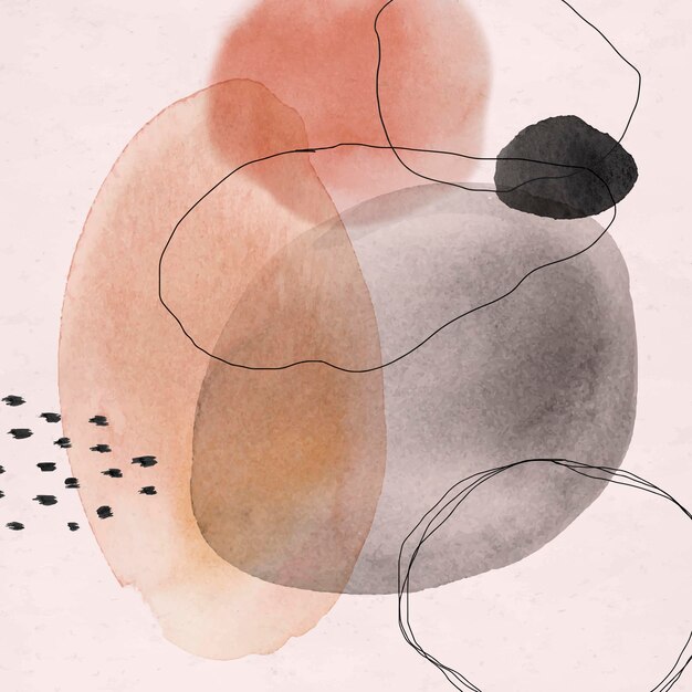 Bunte abstrakte Aquarellkreise