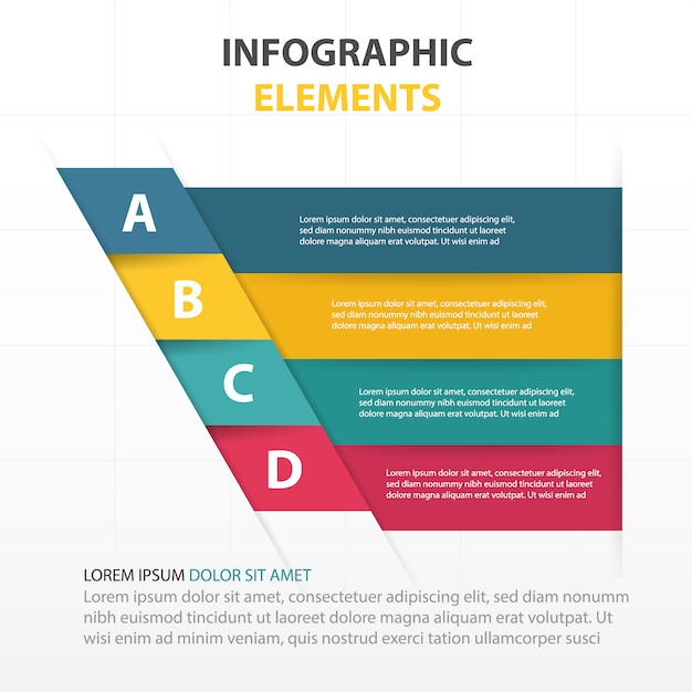 Bunte abstrakte dreieck geschäft infografik-vorlage