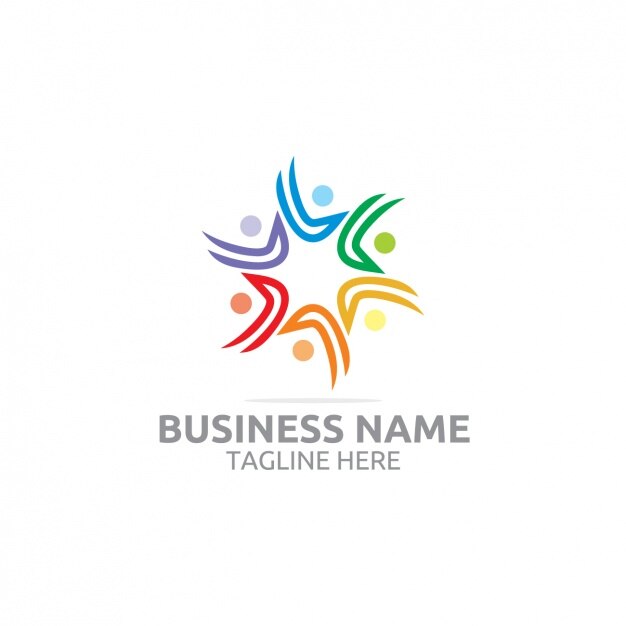 Bunte abstrakte Logo