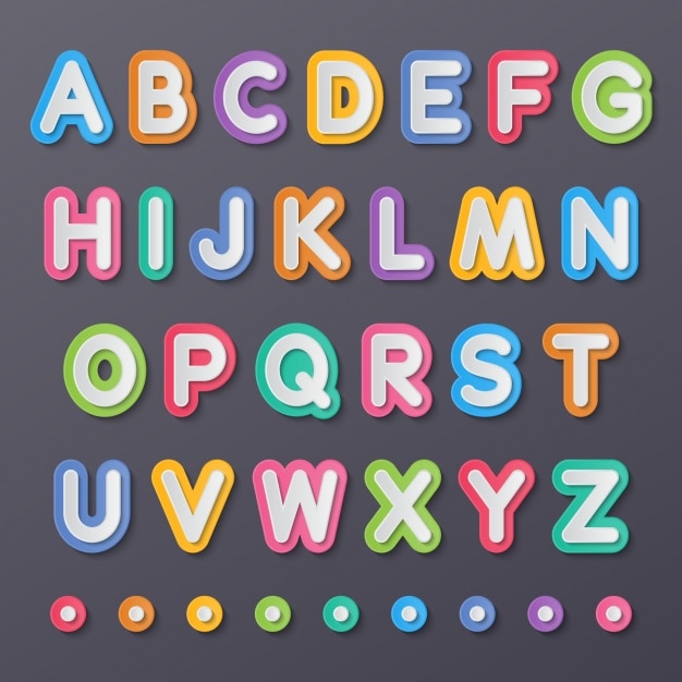 Bunte Alphabet