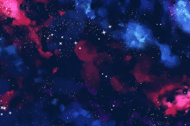 Bunte aquarell galaxie hintergrund