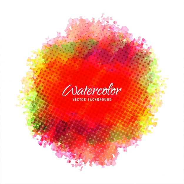 Kostenloser Vektor bunte aquarell hintergrund