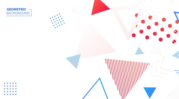 Bunte geometrische Banner-Hintergrund Minimale Abdeckung Template-Design für Web Moderner abstrakter Hintergrund mit geometrischen Formen und Linien Eps10 Vektor