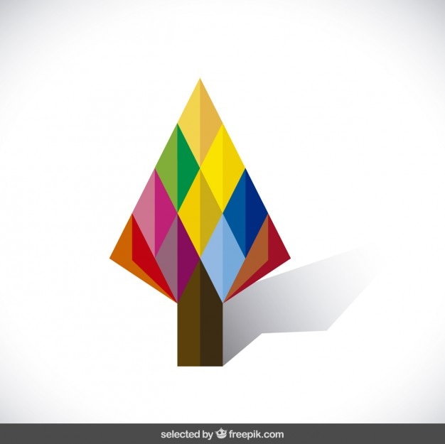 Bunte geometrische baum