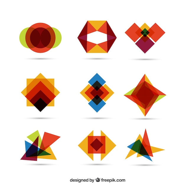 Bunte geometrische Formen