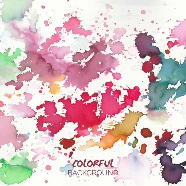 Bunte Hintergrund mit Aquarell Flecken