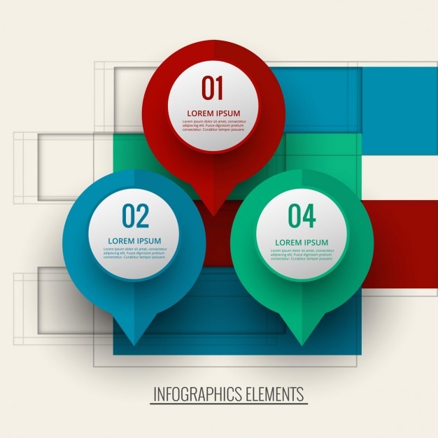 Kostenloser Vektor bunte infografik hintergrund