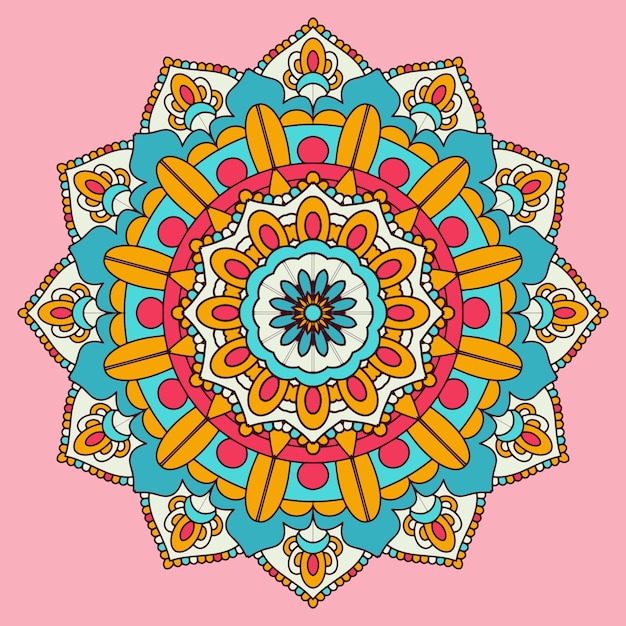 Bunte mandala design hintergrund