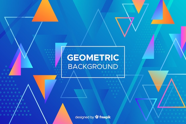 Bunter abstrakter geometrischer formhintergrund