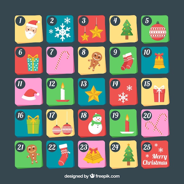 Bunter adventskalender