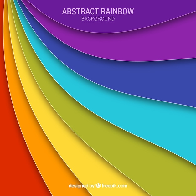 Kostenloser Vektor bunter regenbogenhintergrund