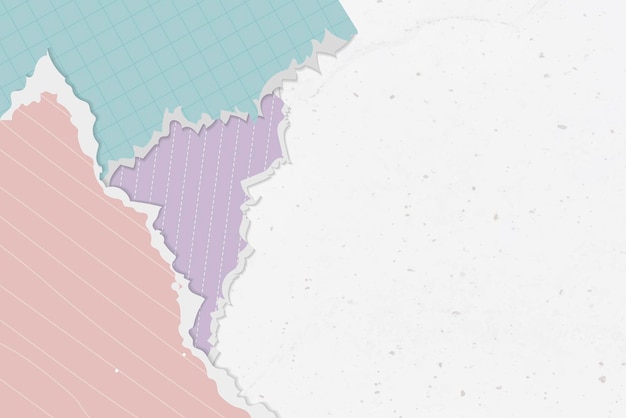 Kostenloser Vektor bunter zerrissener notensammlungsvektor