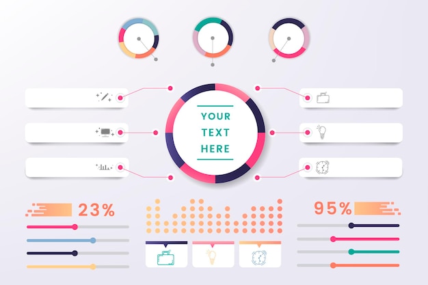 Buntes infografik-element-design