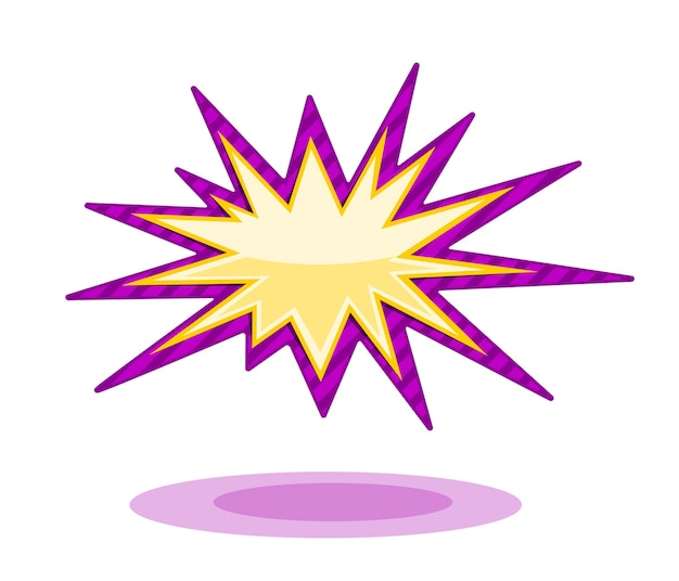 Burst Vector Illustration auf Weiß