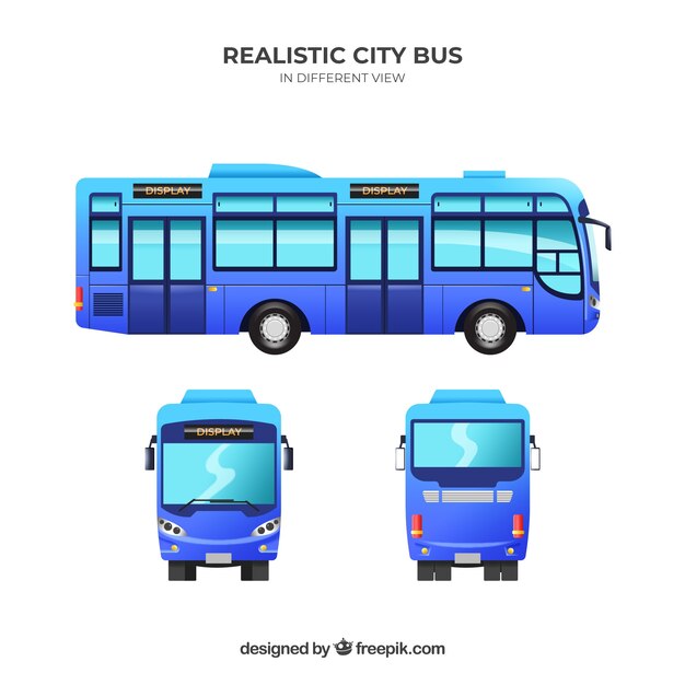 Bus-Set mit verschiedenen Perspektiven
