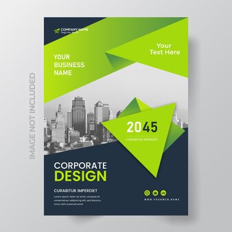 Business-buch-cover design-vorlage für unternehmensflyer