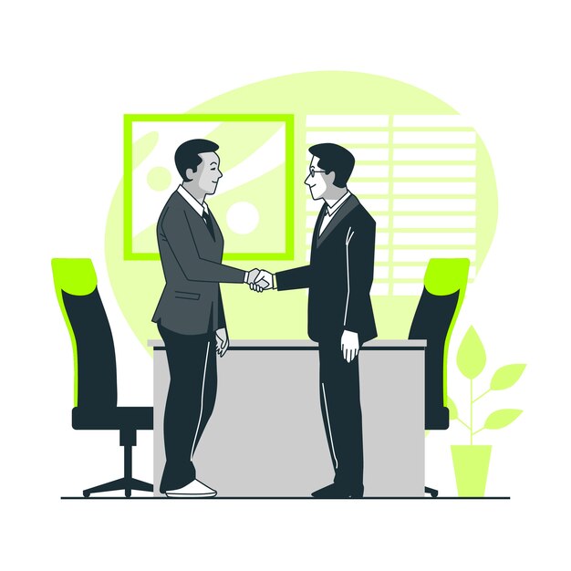 Business Deal Konzept Illustration
