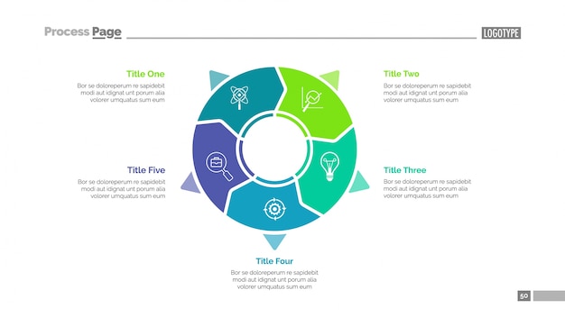 Business-Diagramm Folienvorlage