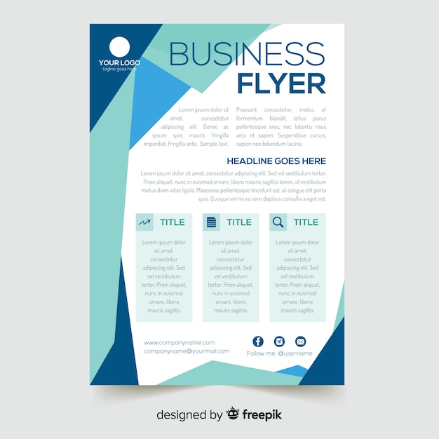 Business-flyer-vorlage