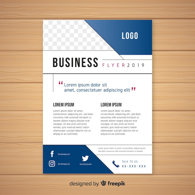 Kostenloser Vektor business-flyer