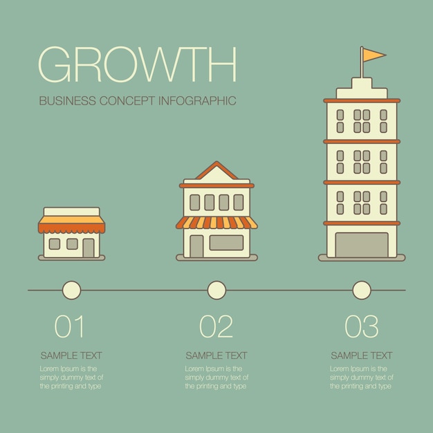 Kostenloser Vektor business-infografik-vorlage