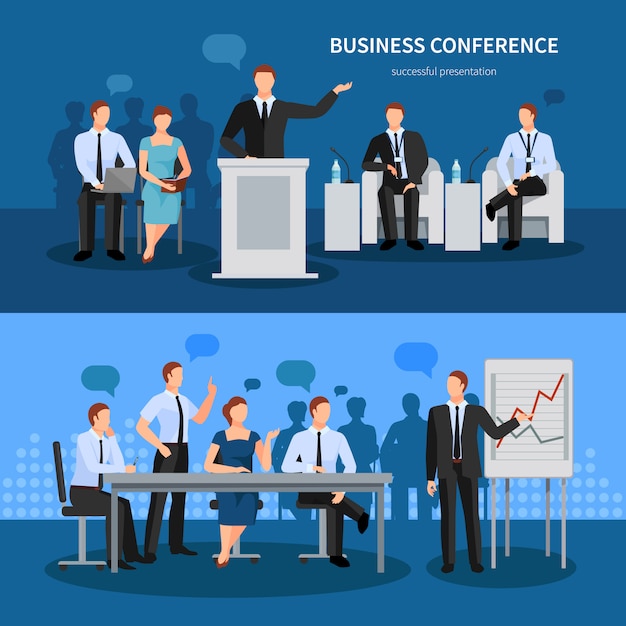 Business Konferenz Banner Set