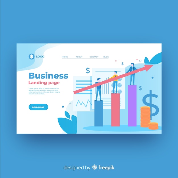 Business landing page