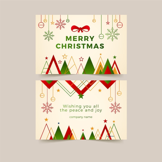 Business-Weihnachtskarten mit Farbverlauf