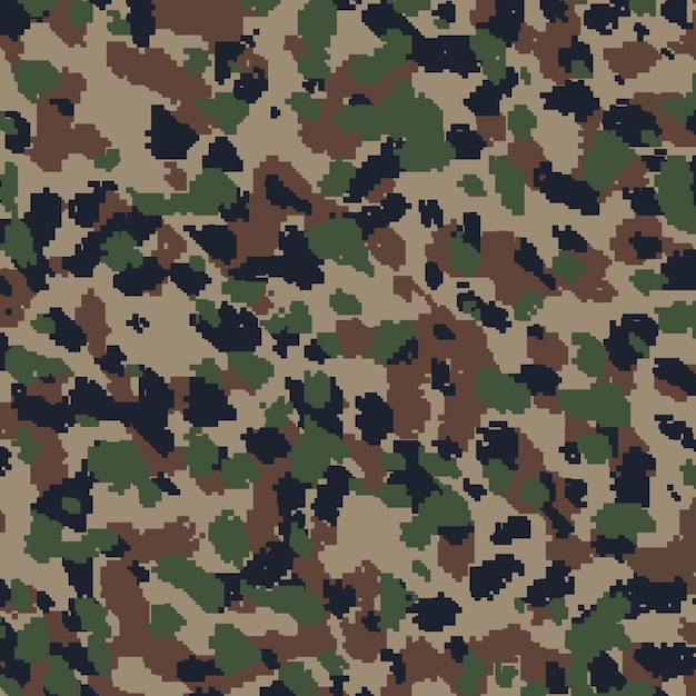 Kostenloser Vektor camo-musterdesign im digitalen stil