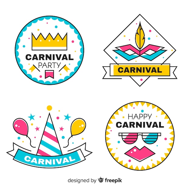 Carnival-label-sammlung