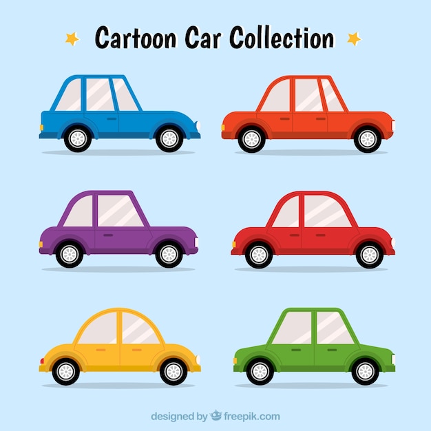 Cartoon-auto-paket