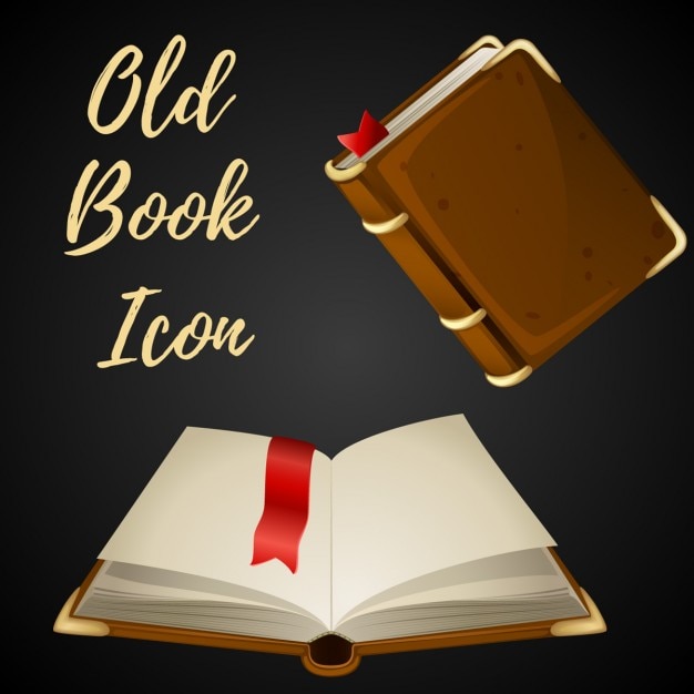 Cartoon braunes Buch