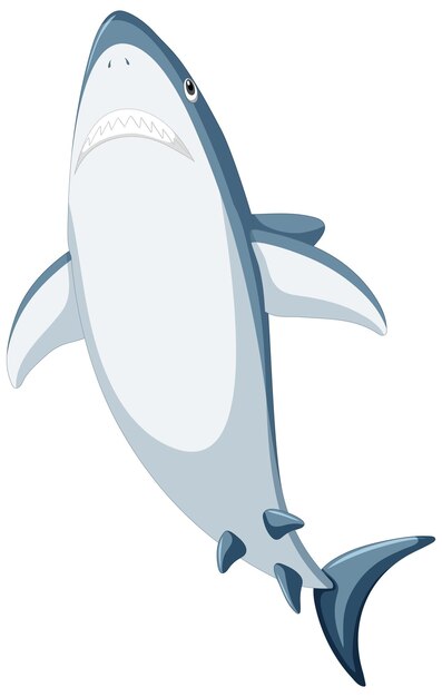 Cartoon des großen weißen Hais