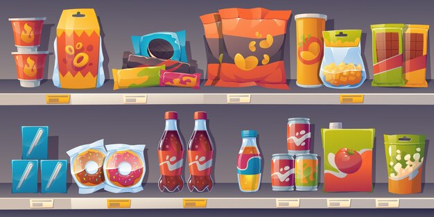 Cartoon-snackregale