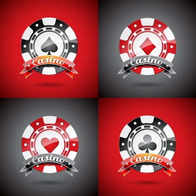 Kostenloser Vektor casino logos vorlage