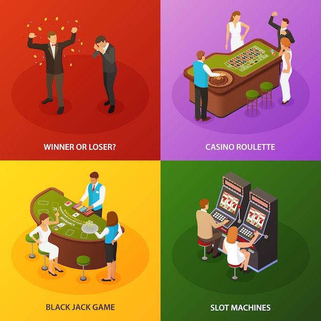 Casino Spielautomaten Roulette Black Jack Spiel Kompositionen festgelegt