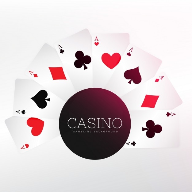 Casino-spielkarten hintergrund