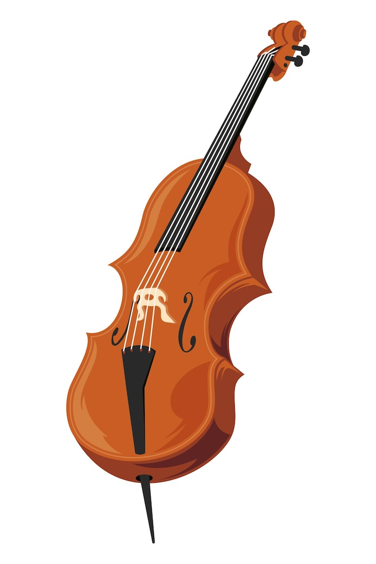Kostenlose Vektor cello ist ein jazzinstrument.