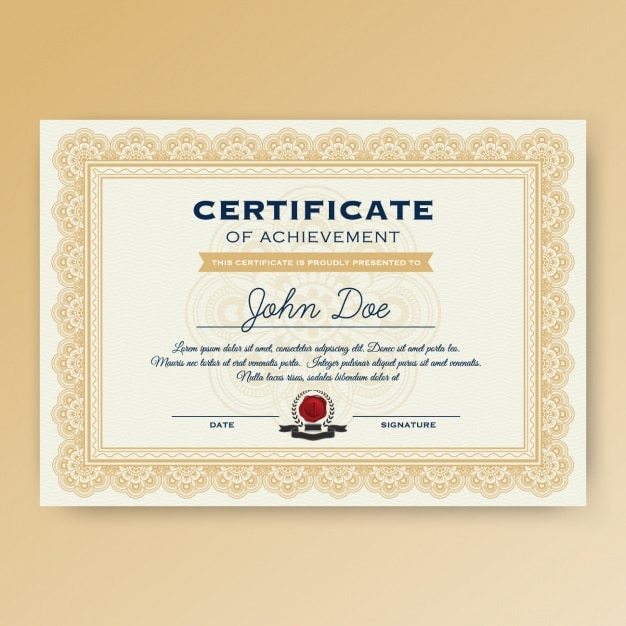 Certificate template-design