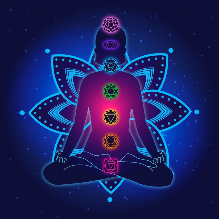 Kostenlose Vektor chakras illustrationskonzept