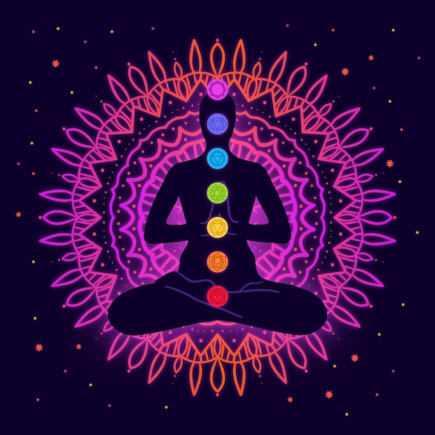 Chakras konzept illustriert