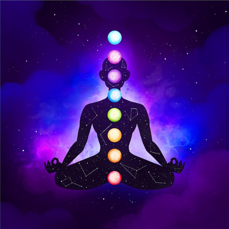 Kostenlose Vektor chakras mystisches konzept