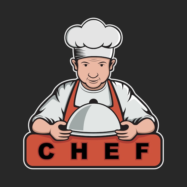 Kostenloser Vektor chef-logo-vorlage design