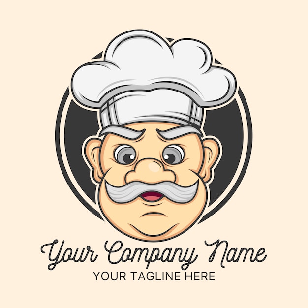 Chef-logo-vorlage design