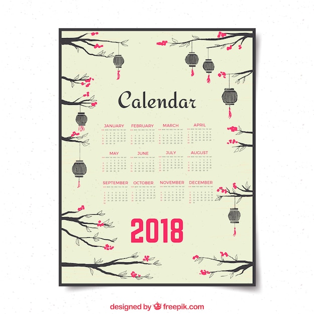 Chinesischer kalender des neuen jahres 2018