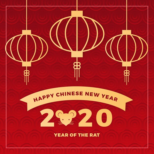 Chinesisches Neujahrsfest in der Papierarttapete