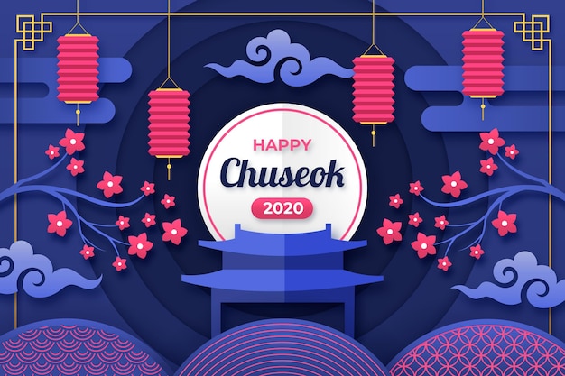 Chuseok im papierstil