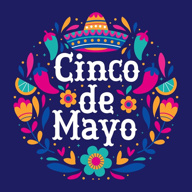 Cinco de Mayo Schriftzug