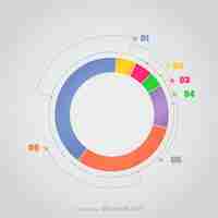 Kostenloser Vektor circular infographie