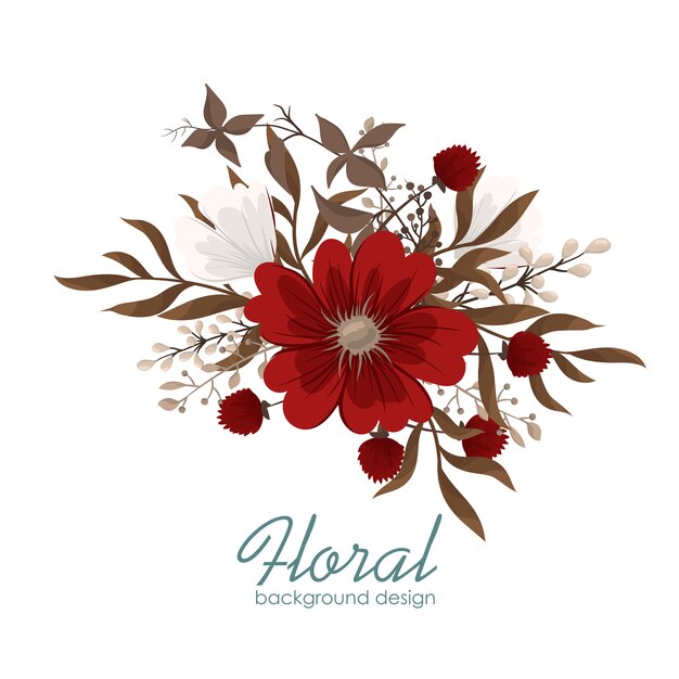 Clipart Blume Rote Blumen Kostenlose Vektor